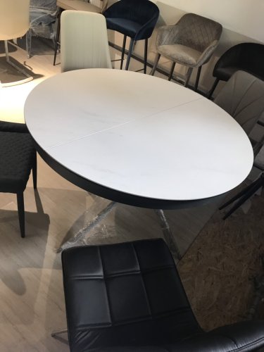 Стол обеденный Nicolas Cambridge Керамика Белый глянец MD000458