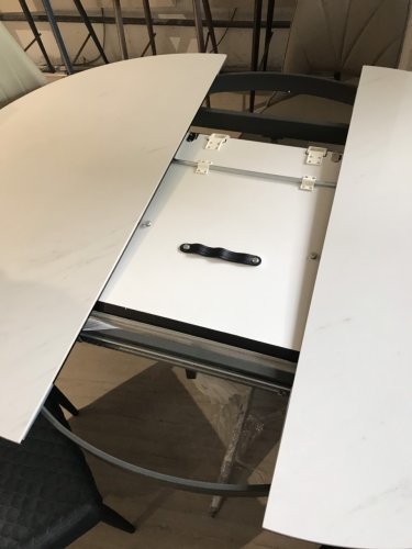 Стол обеденный Nicolas Cambridge Керамика Белый глянец MD000458