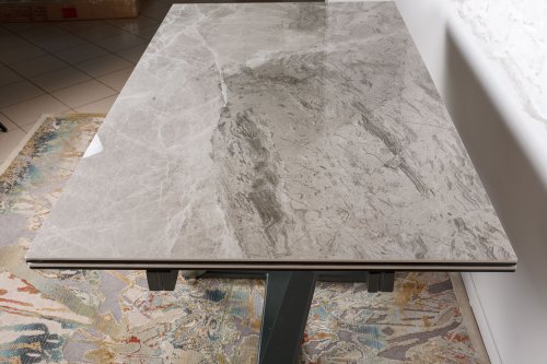 Стол обеденный Nicolas Fleetwood NEW Керамика Cветло-серый глянец MD000330