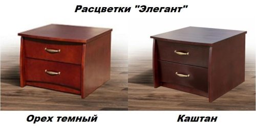 Тумба МИКС-мебель Элегант Каштан