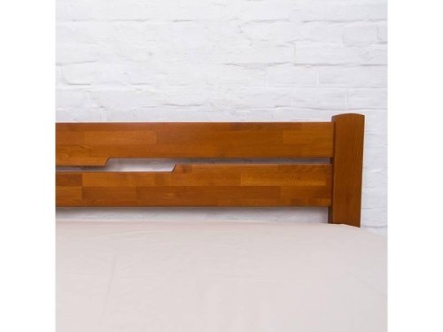 Ліжко односпальне МІКС-меблі Айріс без ізножья 90x200 Темний горіх