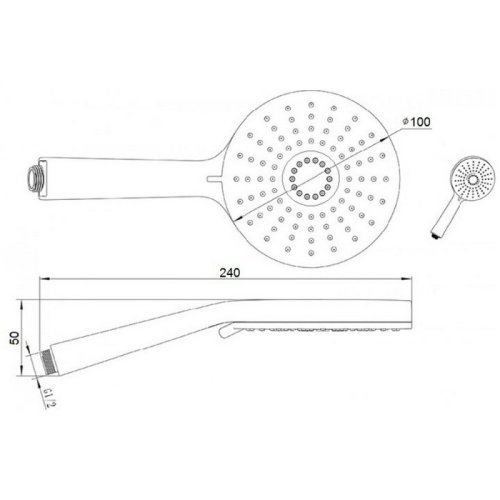 Ручной душ Q-tap 08 (QT08L)