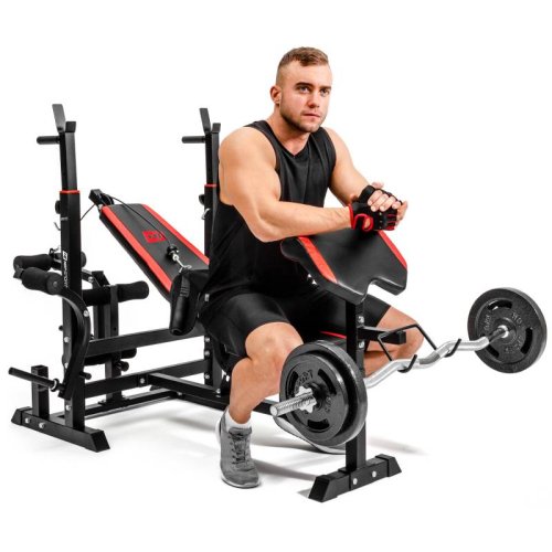 Лавка тренувальна Hop-Sport HS-1075 з партою Скотта