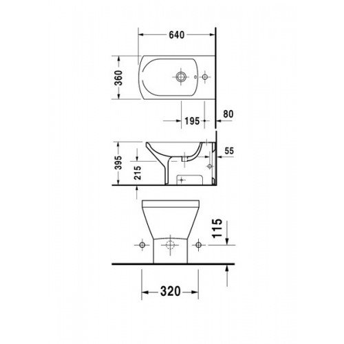Біде Duravit Caro 290100000