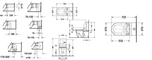 Унітаз Duravit Starck 2 2129590000