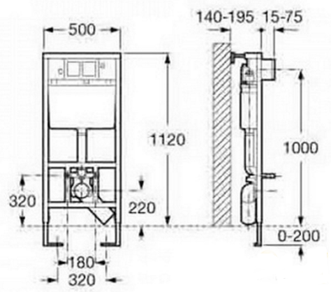 Набор инсталляция Roca Active с унитазом Roca Dama Senso A89011+A8901160R1+A346517+801334N0