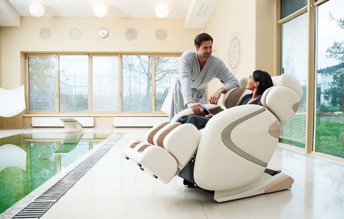 Массажное кресло Casada Hilton2 (бежевое)