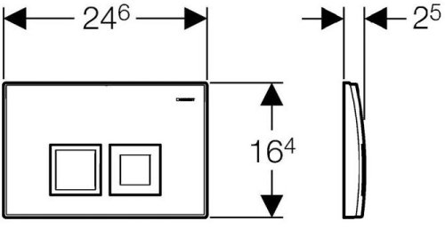 Кнопка змиву Geberit Delta50 115.135.11.1