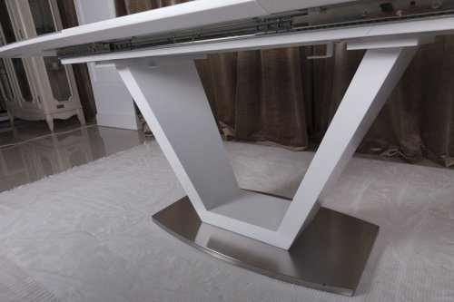 Стол обеденный Nicolas DETROIT белый MD000057 + Набор посуды Vinzer Culinaire 89030 (6 предметов)