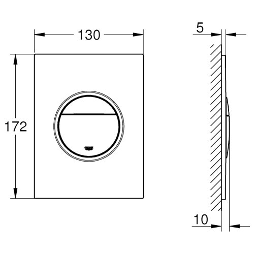 Кнопка змиву Grohe Nova Cosmopolitan 37601DC0