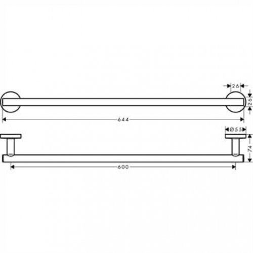 Набор аксессуаров 5в1 Hansgrohe Logis Universal 41728000