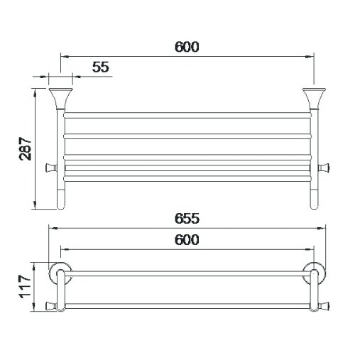 Полотенцедержатель Imprese Podzima Zrala ZMK02170829