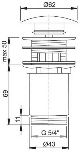 Донный клапан Kolo Push-open 99110000