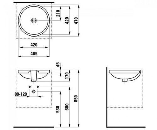 Умывальник Laufen PRO B H8189610001551