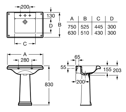 Пьедестал Roca America A337490000