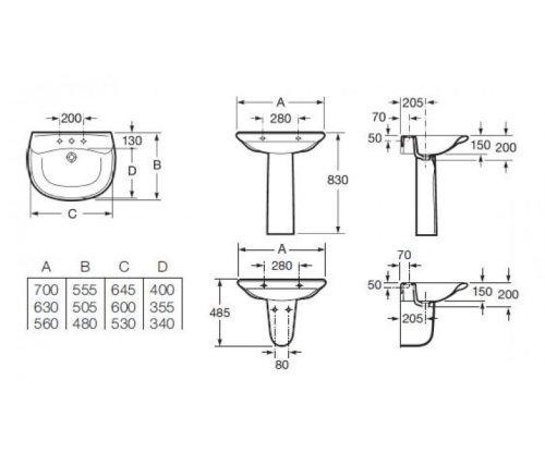 Полупьедестал Roca Giralda 337460000