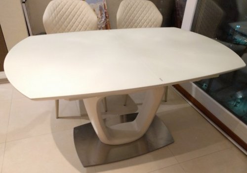 Стол обеденный Nicolas Ottawa Крем MD000274 + Набор посуды Vinzer Culinaire 89030 (6 предметов)