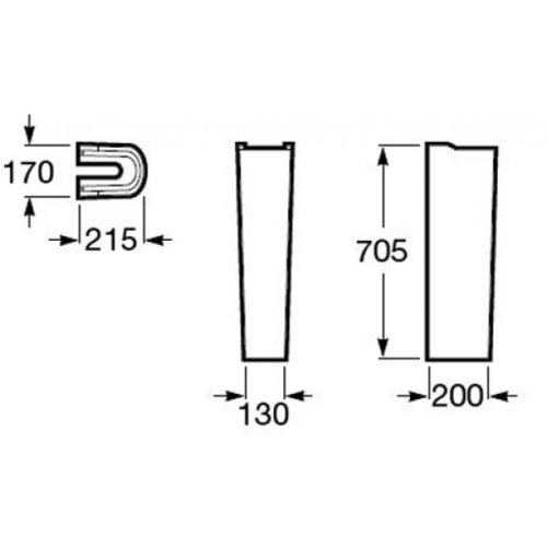Пьедестал Roca Nexo A337641000