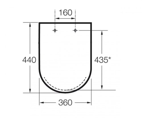 Крышка+сидение Roca Hall A80162C004