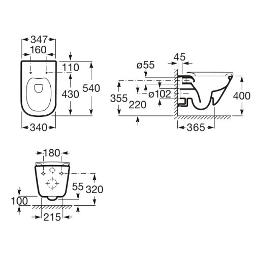 Набор инсталляция Grohe Rapid SL с унитазом Roca Gap Rimless A34H470000+38721001+37131000