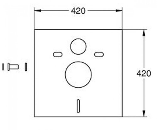 Набор инсталляция Grohe Rapid SL с унитазом Roca Gap Rimless A34H470000+38721001+37131000