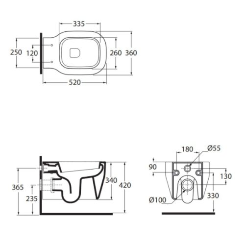 Крышка+сидение Azzurra Glaze GLZ1800/F shiny white