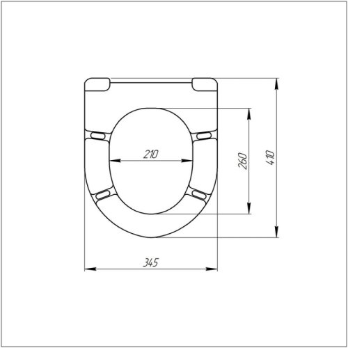 Крышка+сидение Azzurra Pratica PRA1800 shiny white