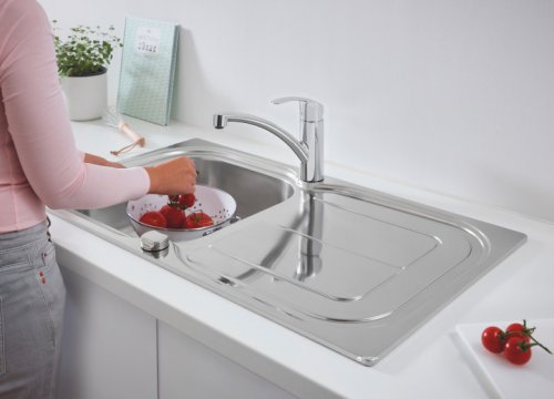 Набір кухонна мийка Grohe Sink 31565SD0 K300 + змішувач Eurosmart 33281002