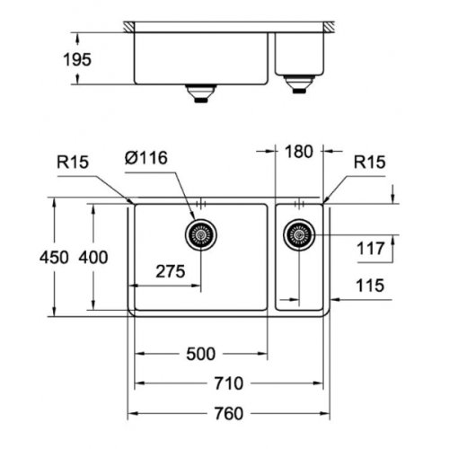 Кухонная мойка Grohe Sink K700U 31575SD0