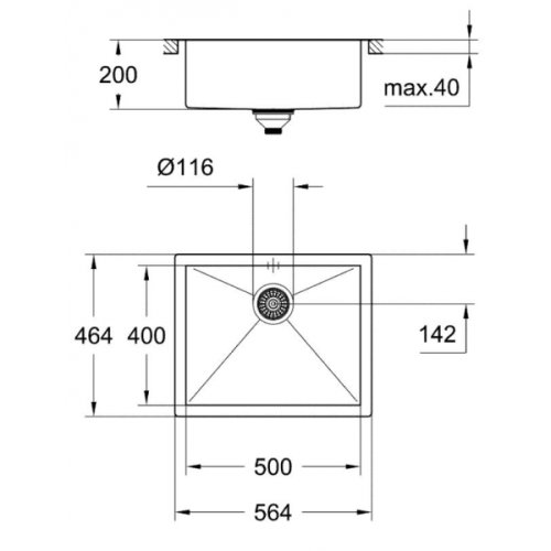 Кухонна мийка Grohe Sink K700 31579SD0