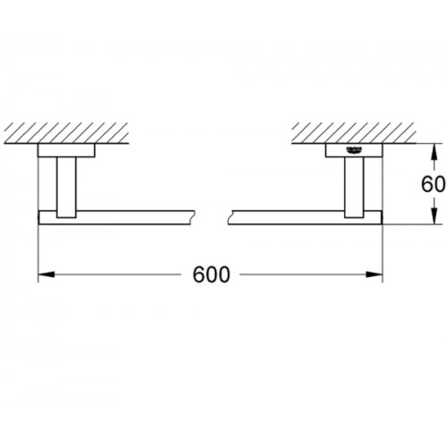 Рушникотримач Grohe Essentials Cube 40509001