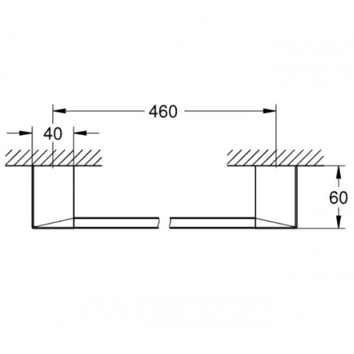 Полотенцедержатель Grohe Selection Cube 40767000