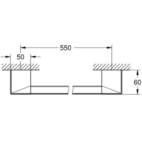 Полотенцедержатель Grohe Selection Cube 40807000