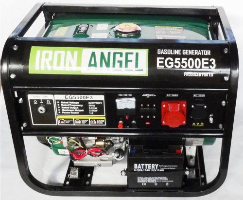 Бензиновый генератор Iron Angel EG 5500 E3 ATS (3 фазы)