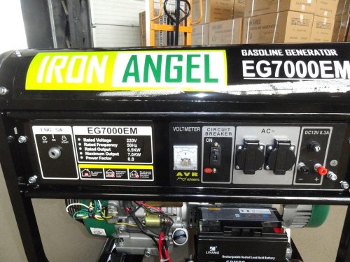 Бензиновый генератор Iron Angel EG 7000 EM ATS