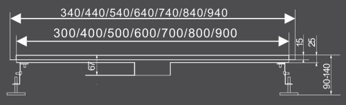 Трап для душа FALA Tocantins 80 (мокрый затвор) 75372