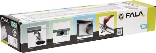 Трап для душа FALA White Glass 60 (сухой затвор) 75381