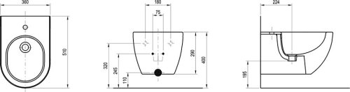Биде Ravak Uni Chrome (X01517)