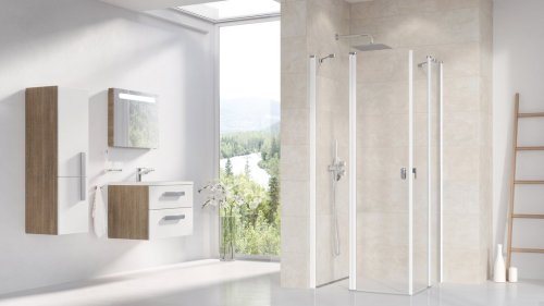 Душові двері Ravak Chrome CRV2-110 полірований алюміній + Transparent (1QVD0C00Z1)