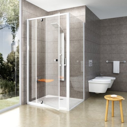 Неподвижная стенка Ravak Pivot PPS-80 сатин+Transparent (90G40U00Z1)