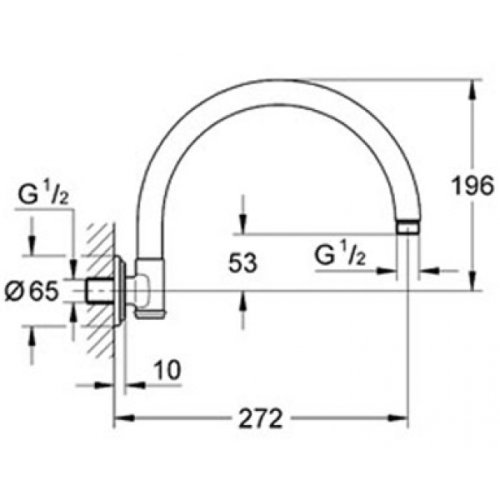 Держатель верхнего душа Grohe Rainshower Rustic 28384000