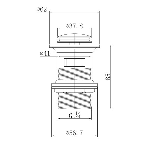 Донный клапан Imprese Pop-up PP280zlato