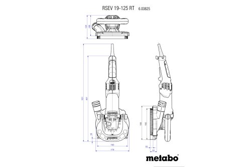 Шлифмашина по бетону Metabo RSEV 19-125 RT