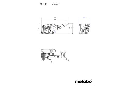 Штроборез Metabo MFE 40 + 2 алмазных диска