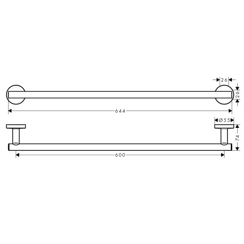 Рушникотримач Hansgrohe Logis 41716000