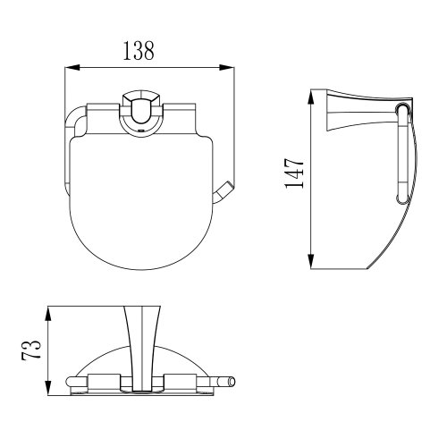 Тримач туалетного паперу Imprese Cuthna 140280 antiqua