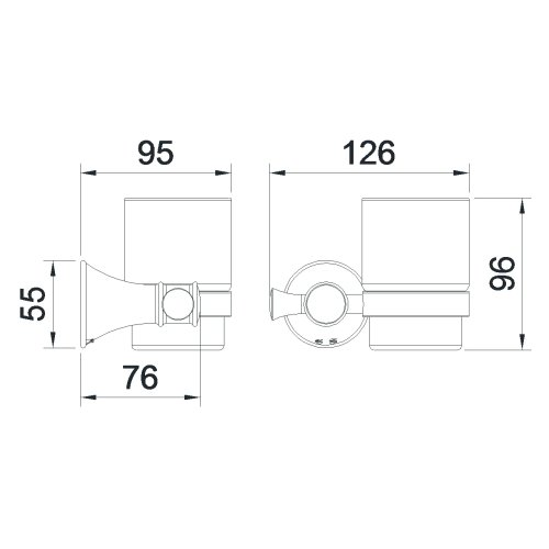 Стакан для зубных щеток Imprese Podzima Ledove ZMK01170123