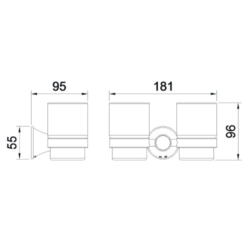 Стакан для зубных щеток Imprese Podzima Ledove ZMK01170124