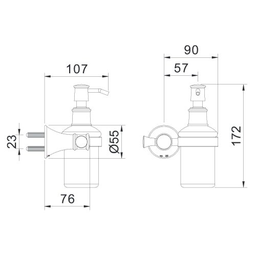 Дозатор жидкого мыла Imprese Podzima Zrala ZMK02170831