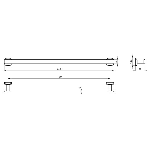 Полотенцедержатель Volle Teo 15-88-342